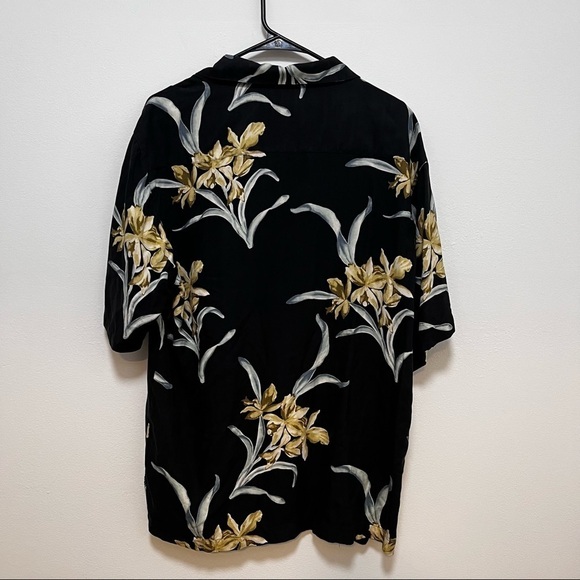 HonoluluLulu 100% Silk Hawaiian Shirt Washable Silk Size medium - Picture 2 of 8